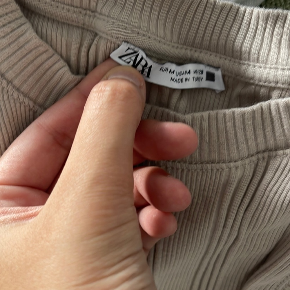 Zara tan tank top